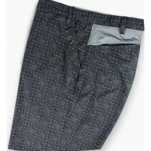 ADIDAS Mens Golf Casual Chino Shorts - Size 40  - Black and‎ Gray Print